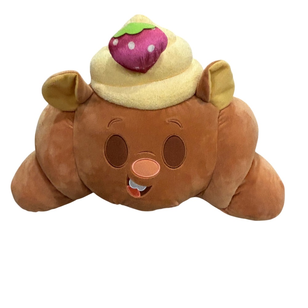 Disney Munchlings Gus Gus Strawberry Glazed Croissant‎ Plush Pillow Baked Treats